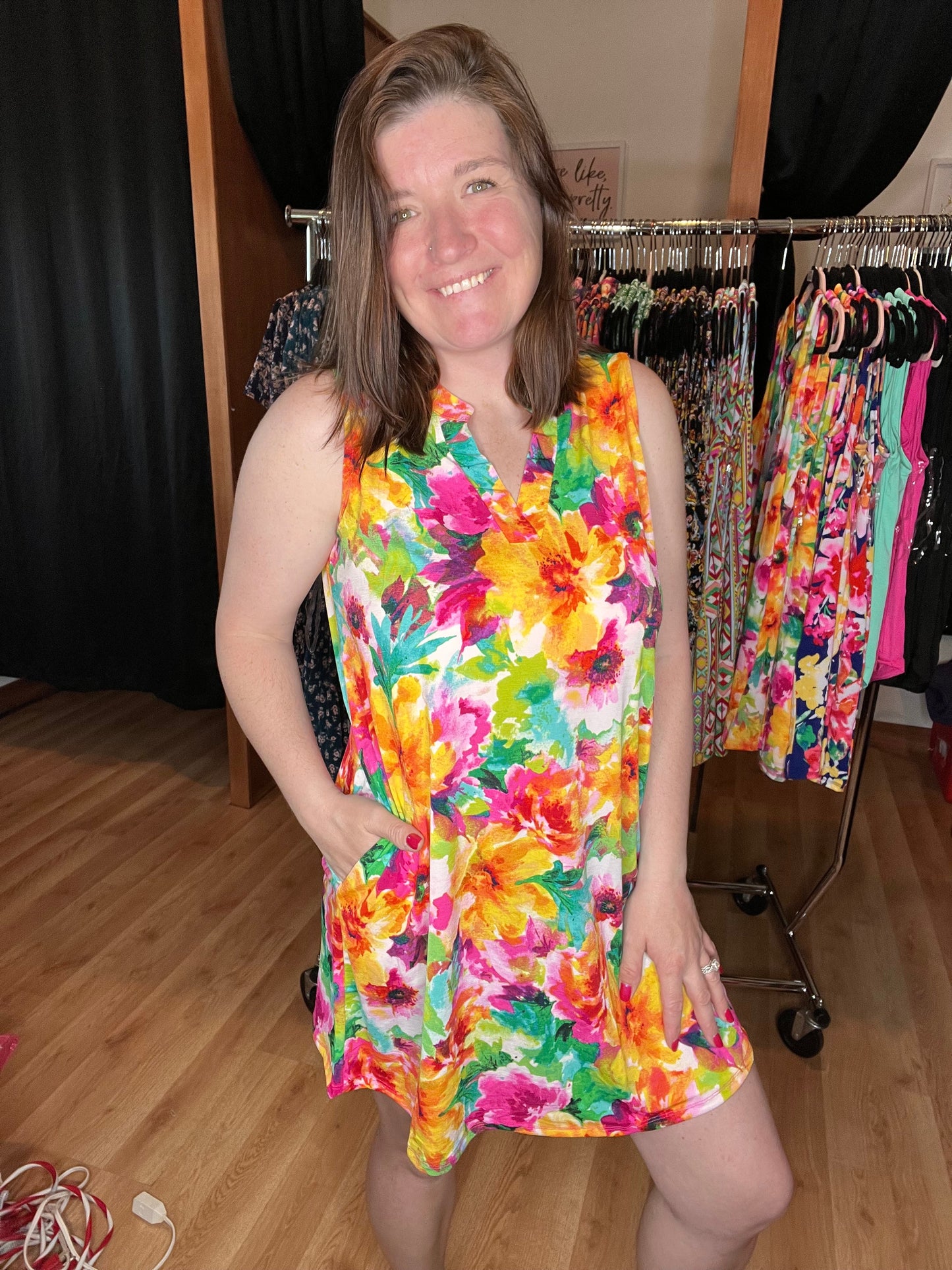 Tropical Paradise Swing Dress