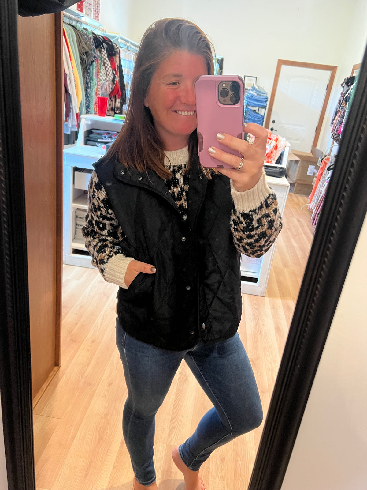 Cozy Wild Leopard Knit Sweater