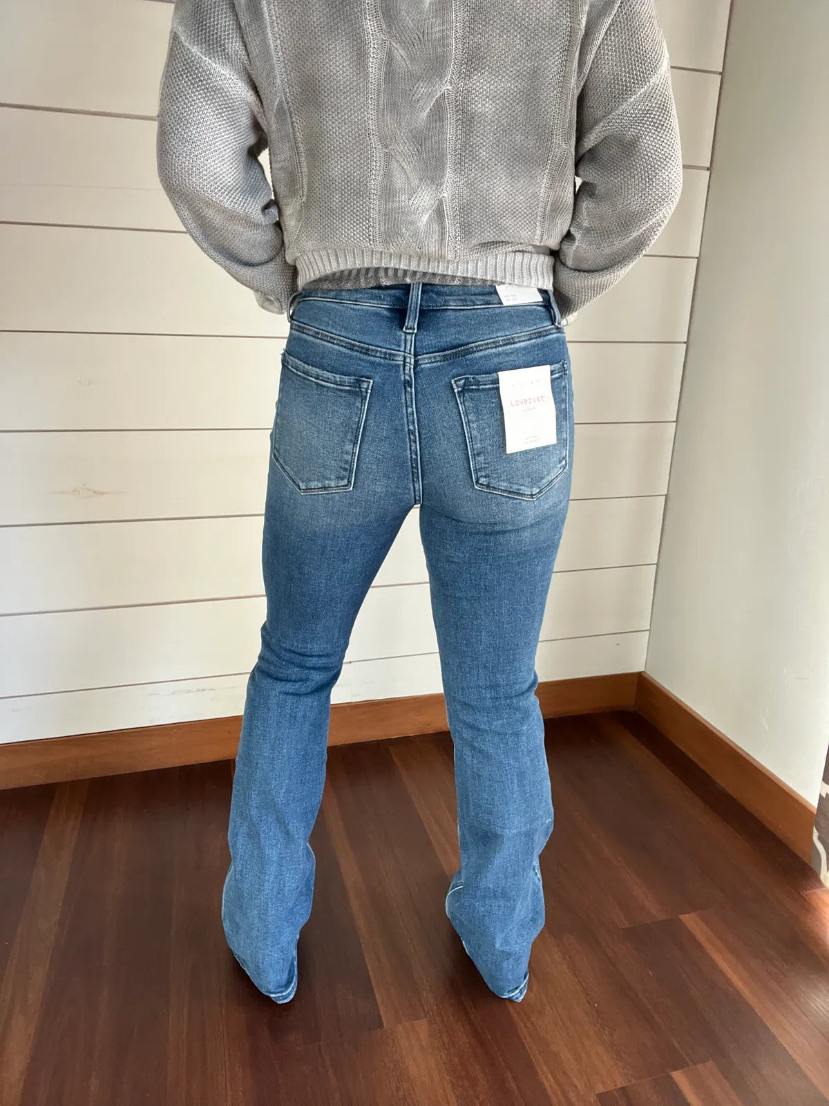 Vervet High Rise Full Length Bootcut Jeans