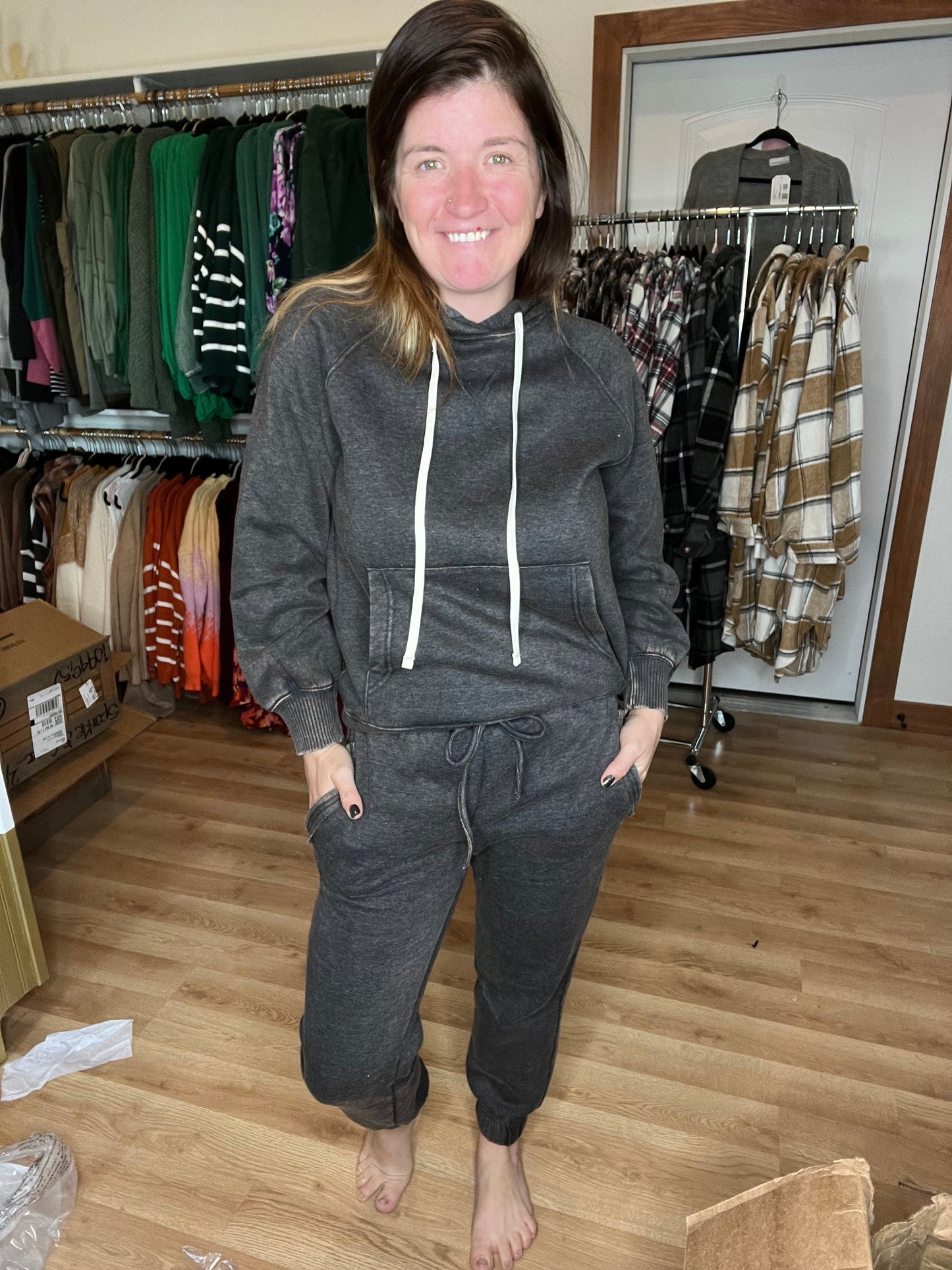 Acid Wash Fleece Sweatpants *Final Sale*