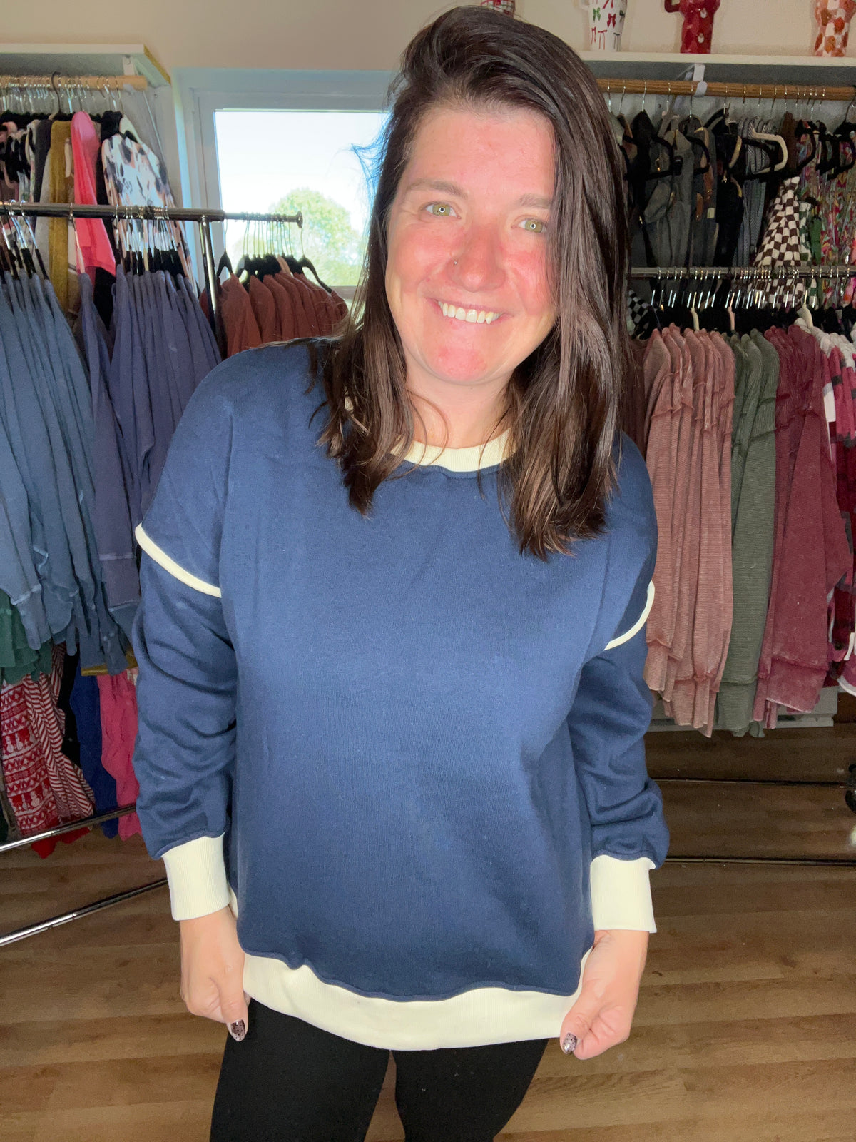 Cozy Contrast Everyday Pullover