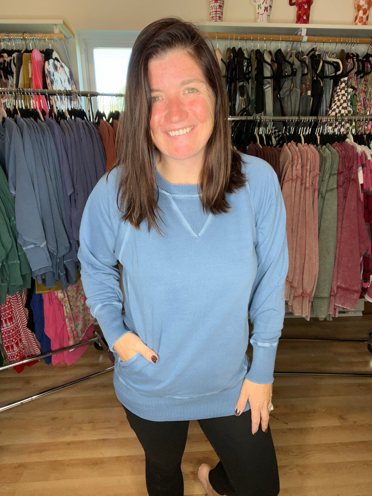Vintage Everyday Pocket Pullover