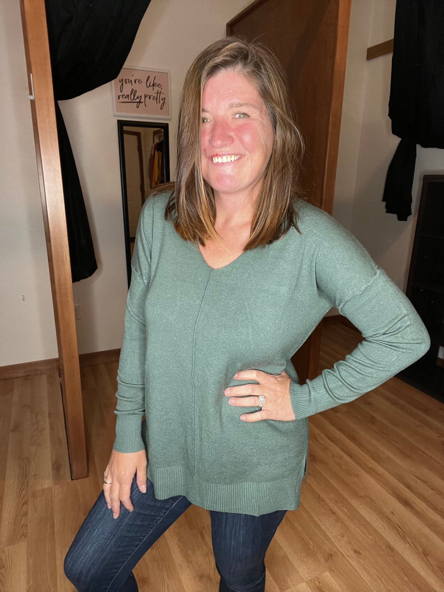 Athena Front Seam Soft Sweater *Final Sale*