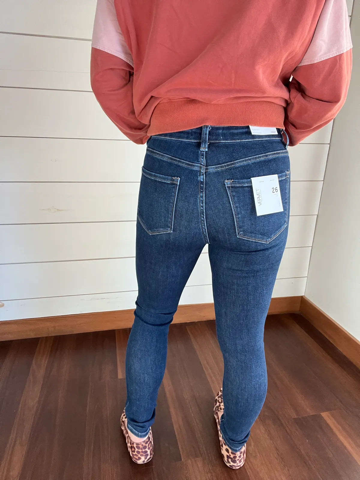 Vervet High Rise Dark Wash Ankle Skinny Jeans