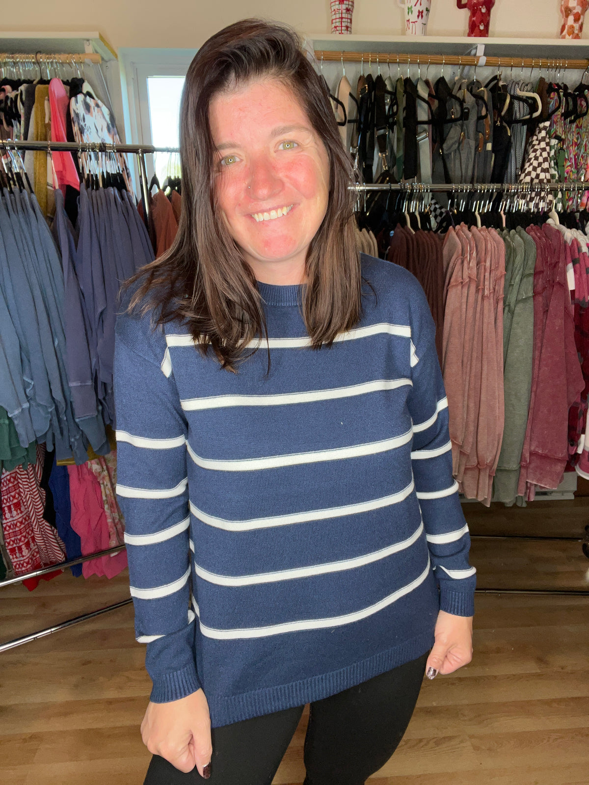 Everyday Favorite Striped Crewneck Sweater