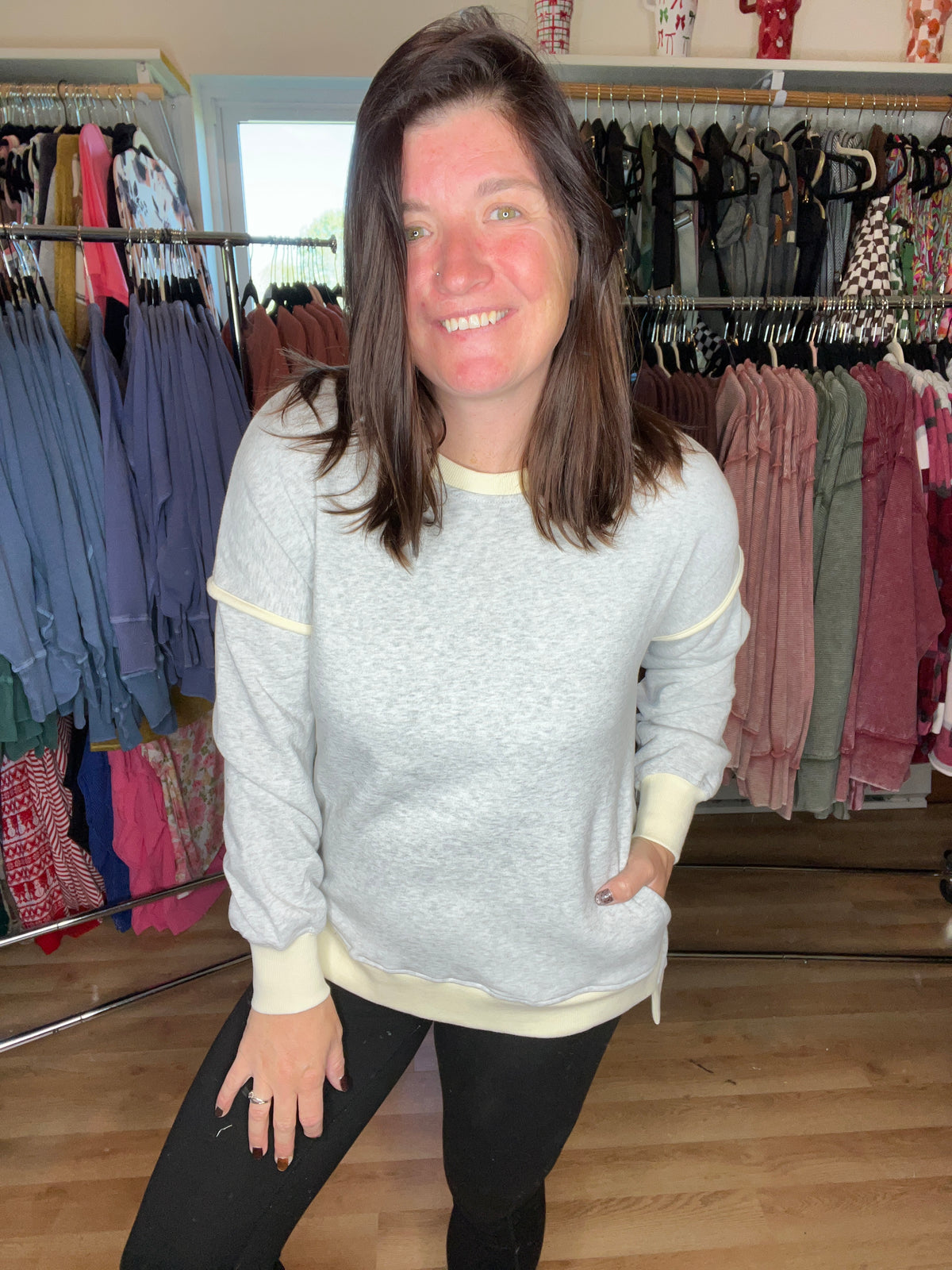 Cozy Contrast Everyday Pullover