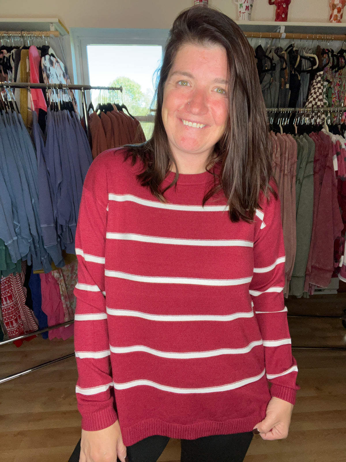 Everyday Favorite Striped Crewneck Sweater