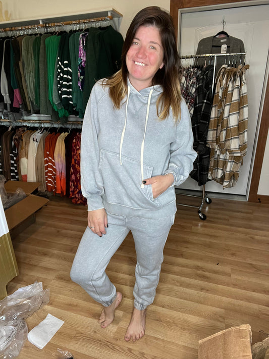 Acid Wash Fleece Sweatpants *Final Sale*