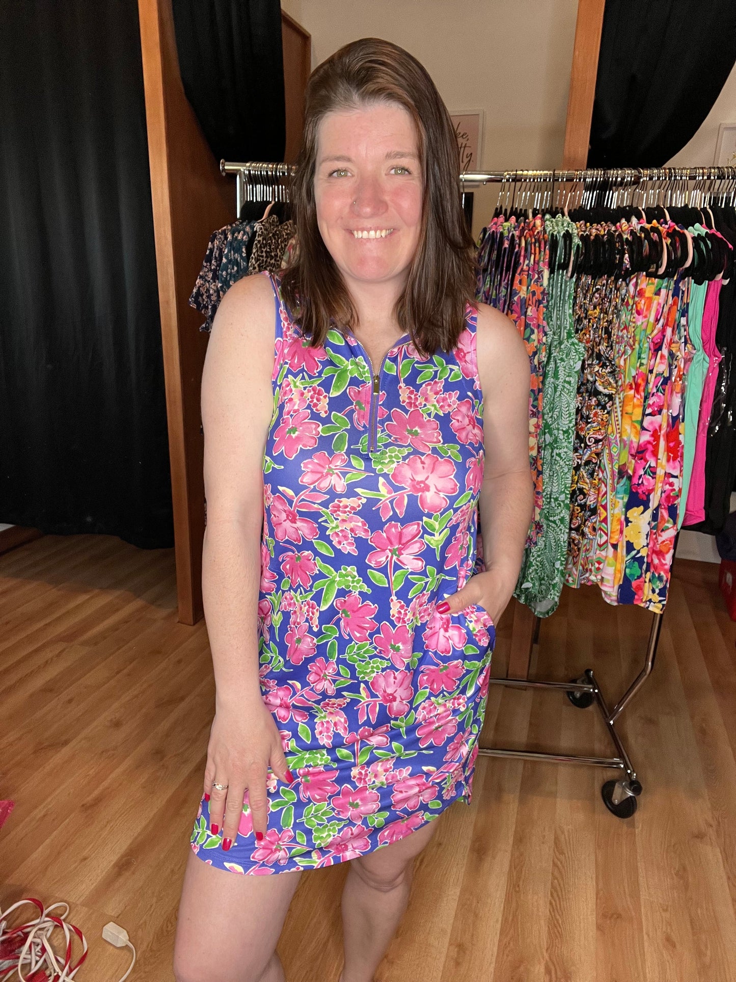 Island Escape Zip Dress