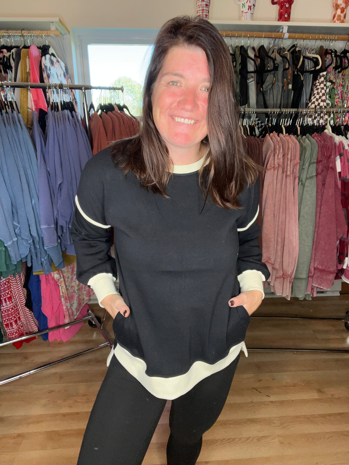 Cozy Contrast Everyday Pullover