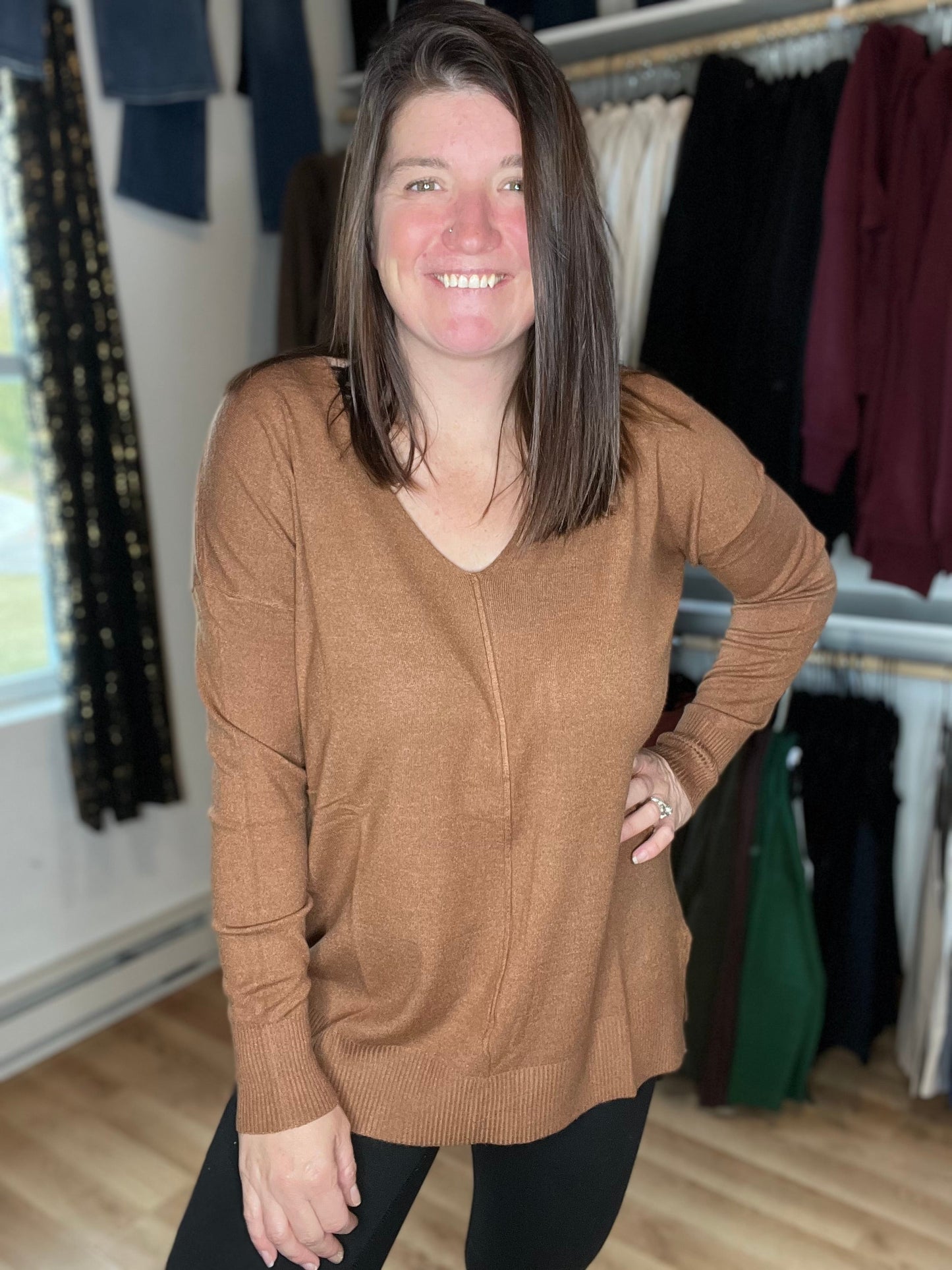 Athena Front Seam Soft Sweater *Final Sale*