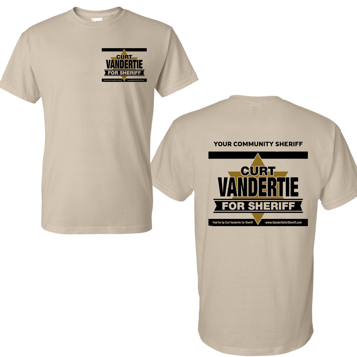 Curt Vandertie For Sheriff Apparel