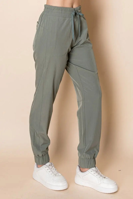 Olive Athletic Joggers *Final Sale*