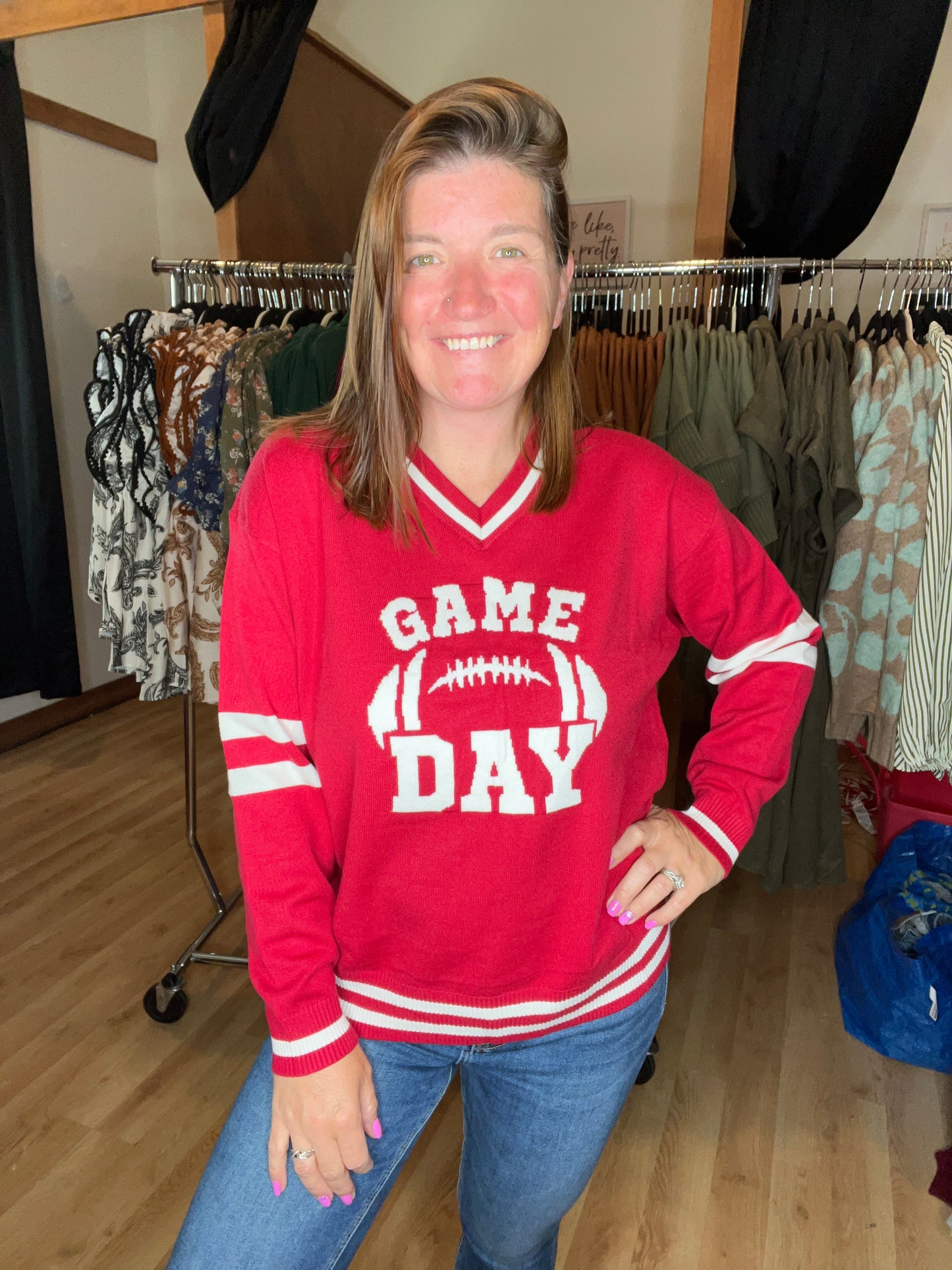 Game Day Varsity Sweater