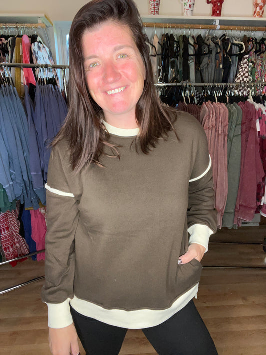 Cozy Contrast Everyday Pullover