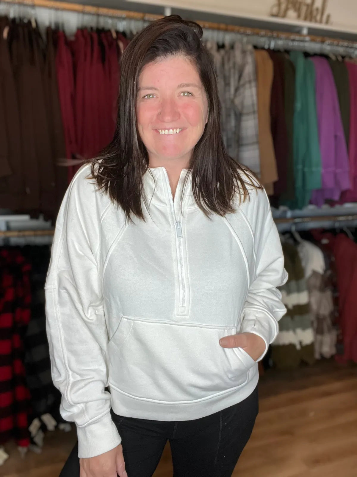 The Everyday Half Zip Pullover *Final Sale*