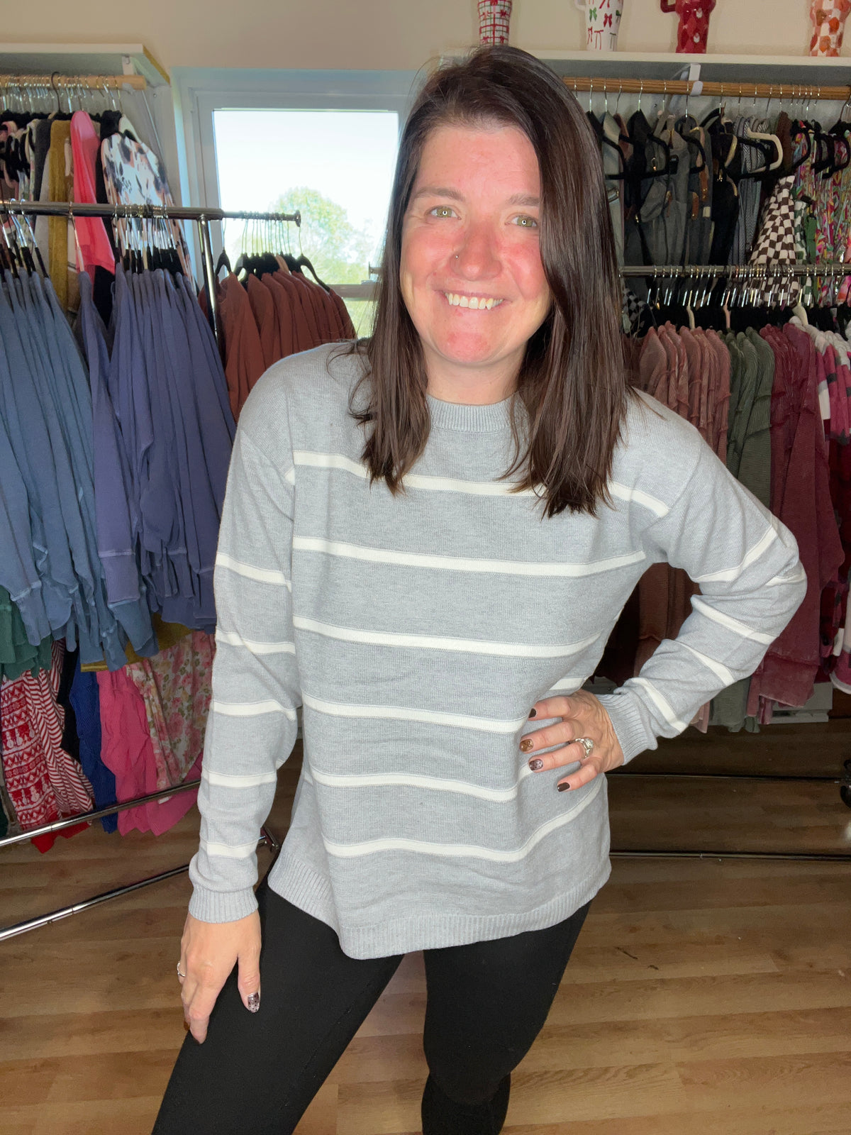Everyday Favorite Striped Crewneck Sweater