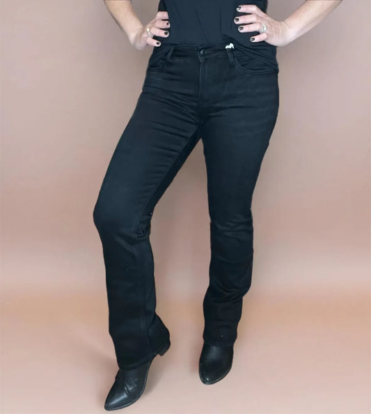 Vervet Black Mid Rise Boot Cut *Final Sale*