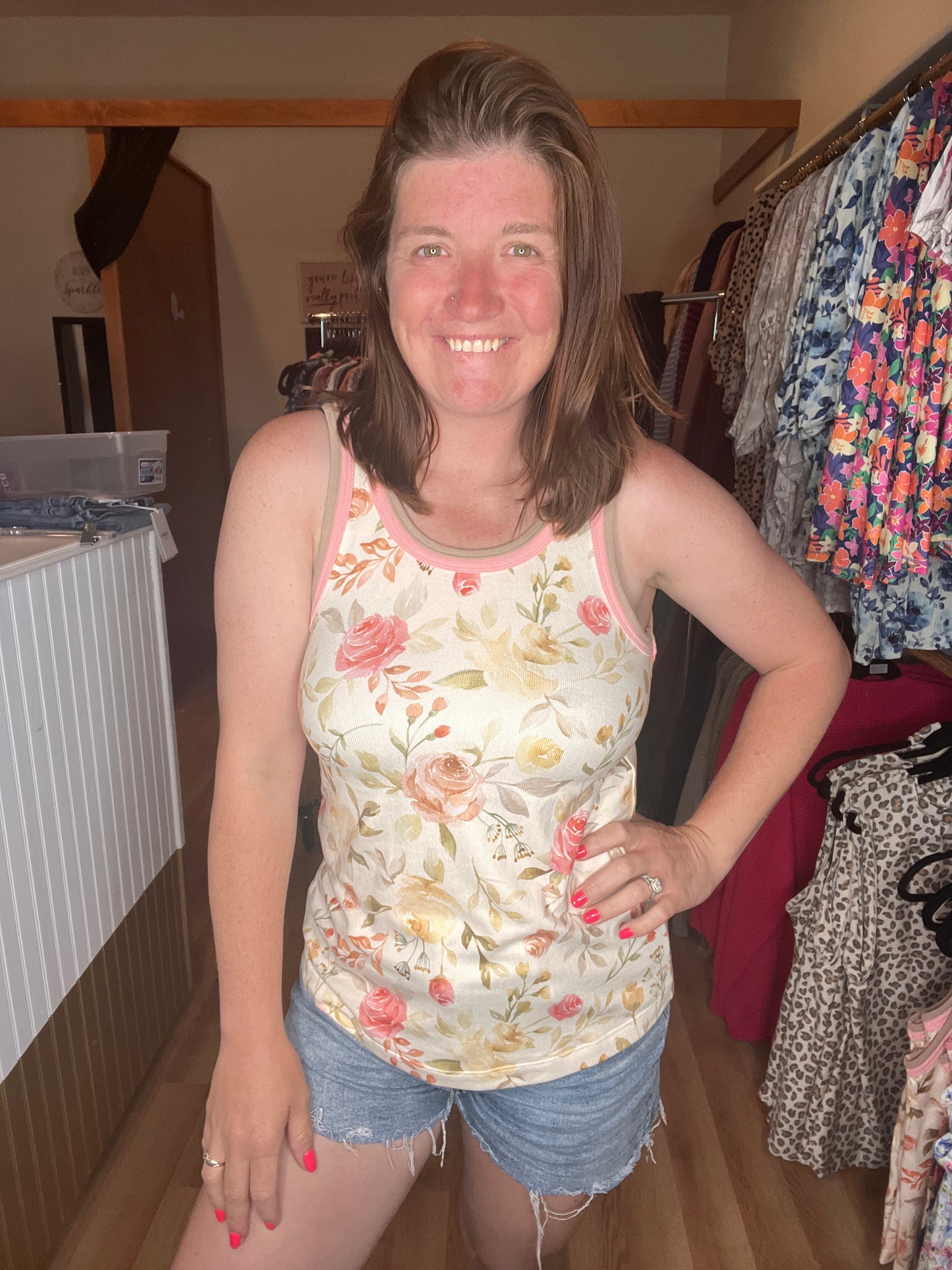 Garden Party Floral Tank