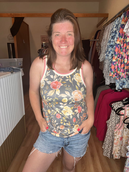 Garden Party Floral Tank