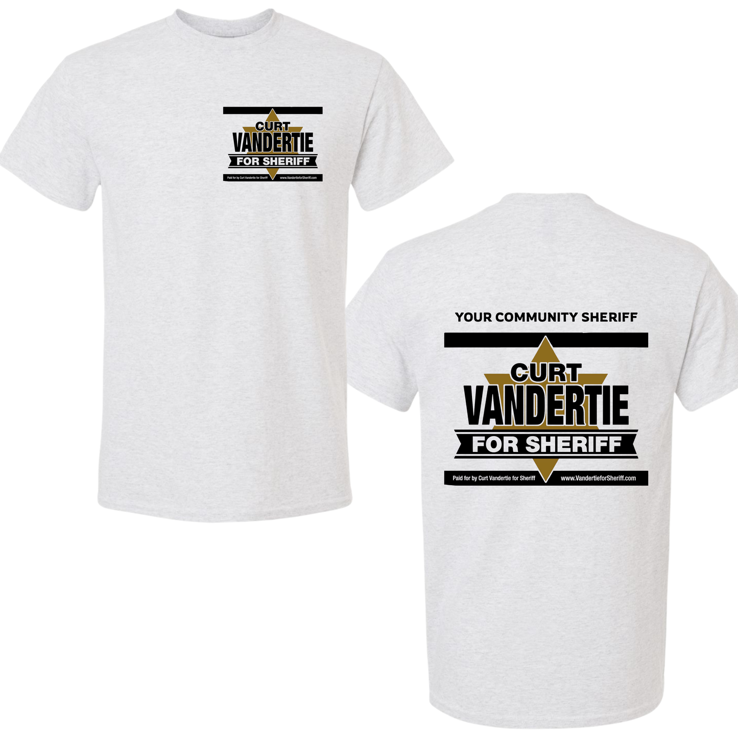Curt Vandertie For Sheriff Apparel