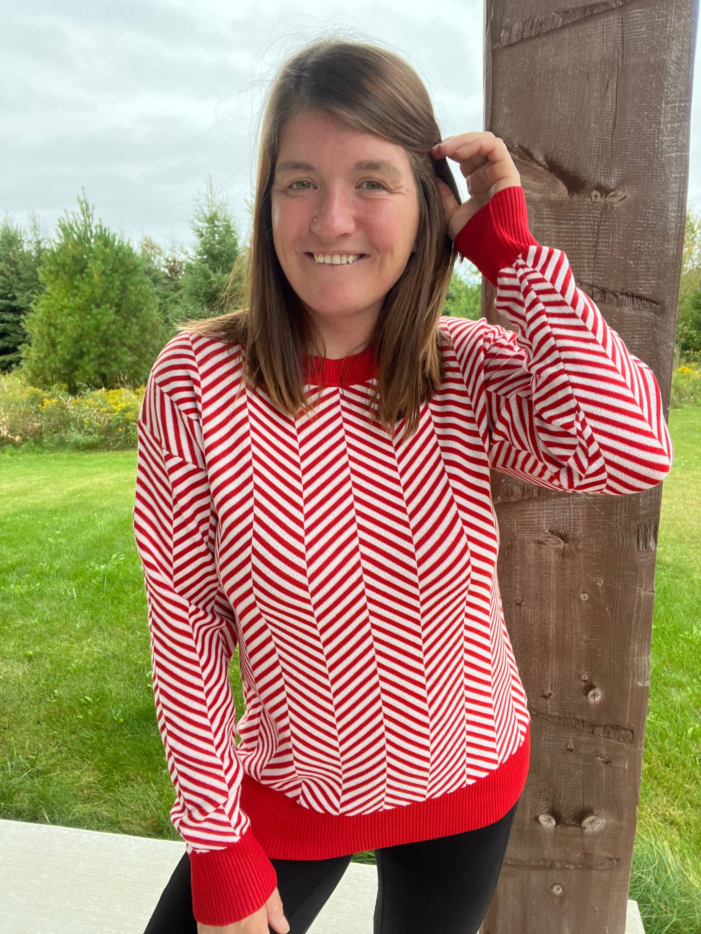 Candy Cane - Holiday Sweater *Final Sale*